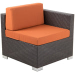 BFM Seating Aruba Wicker Left or Right Arm Corner Section with Cushions (BFM - PH5101JV - L/R) - SchoolOutlet