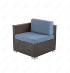 BFM Seating Aruba Wicker Armless Middle Wide Sofa Section with Cushions (BFM - PH5101JV - MW) - SchoolOutlet