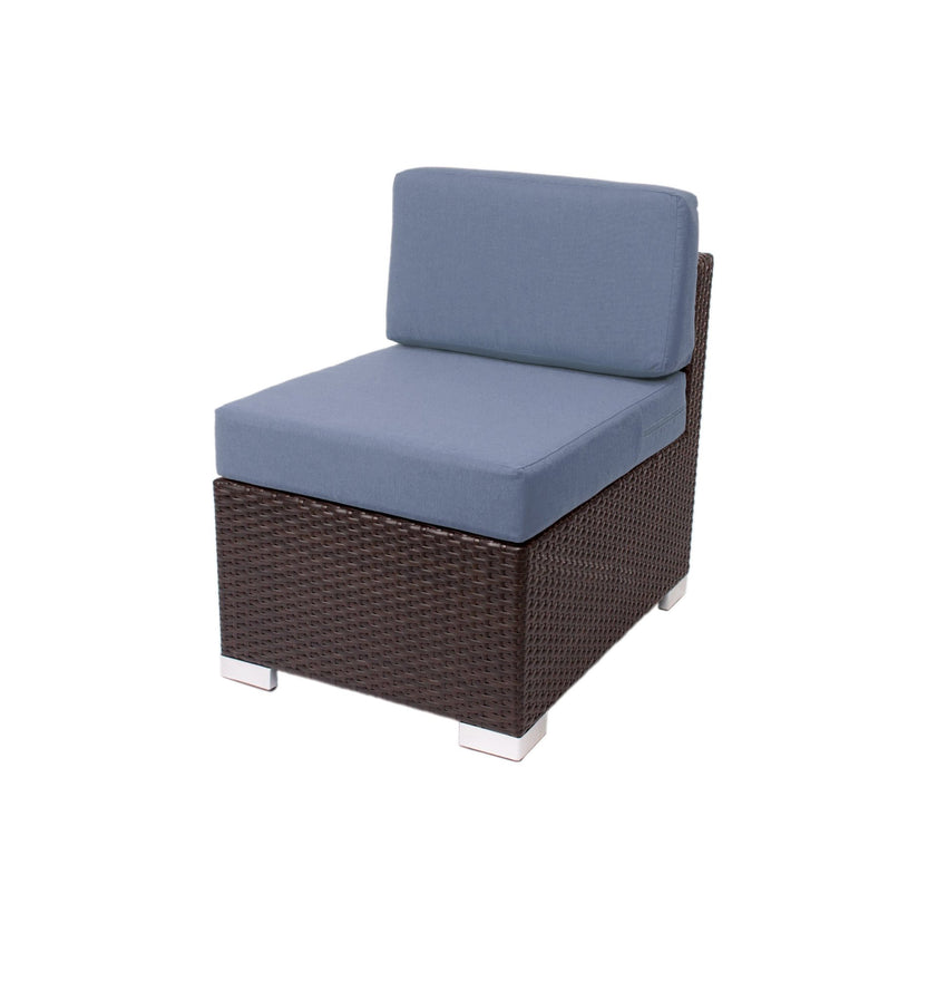 BFM Seating Aruba Wicker Armless Middle Wide Sofa Section with Cushions (BFM-PH5101JV-MW) - SchoolOutlet