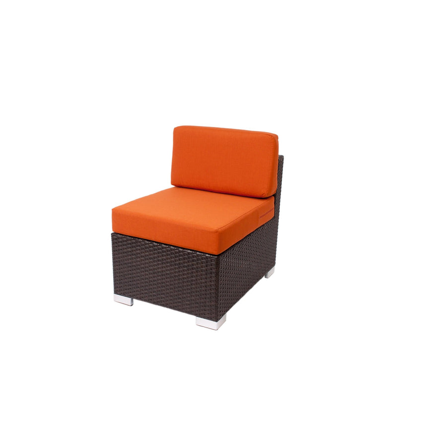 BFM Seating Aruba Wicker Armless Middle Wide Sofa Section with Cushions (BFM-PH5101JV-MW) - SchoolOutlet