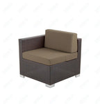 BFM Seating Aruba Wicker Armless Middle Wide Sofa Section with Cushions (BFM - PH5101JV - MW) - SchoolOutlet