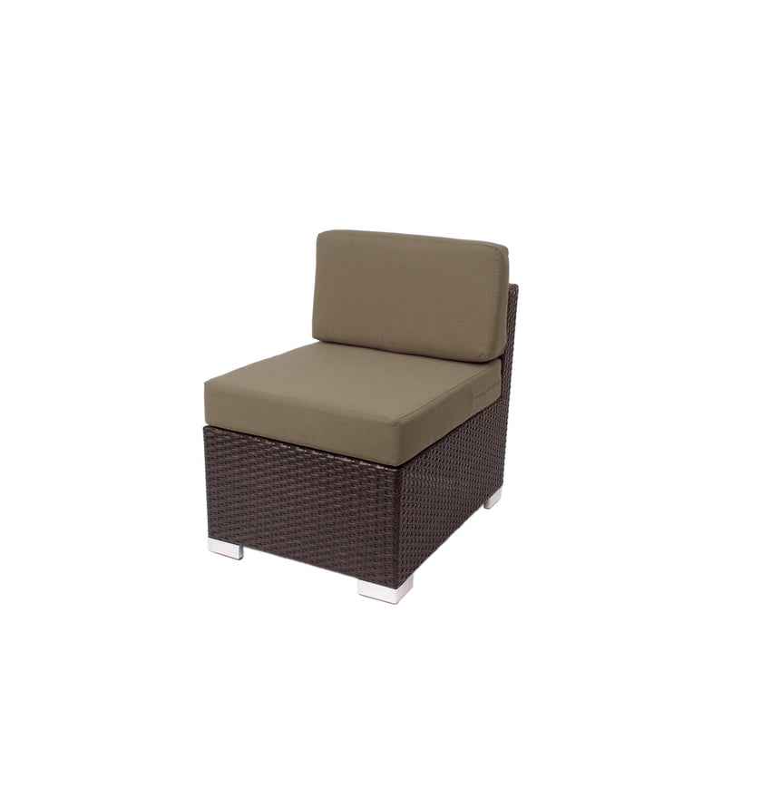 BFM Seating Aruba Wicker Armless Middle Wide Sofa Section with Cushions (BFM-PH5101JV-MW) - SchoolOutlet