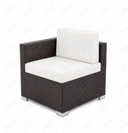 BFM Seating Aruba Wicker Armless Middle Wide Sofa Section with Cushions (BFM - PH5101JV - MW) - SchoolOutlet
