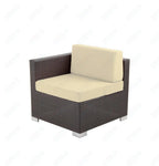 BFM Seating Aruba Wicker Armless Middle Wide Sofa Section with Cushions (BFM - PH5101JV - MW) - SchoolOutlet