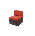 BFM Seating Aruba Wicker Armless Middle Wide Sofa Section with Cushions (BFM-PH5101JV-MW) - SchoolOutlet