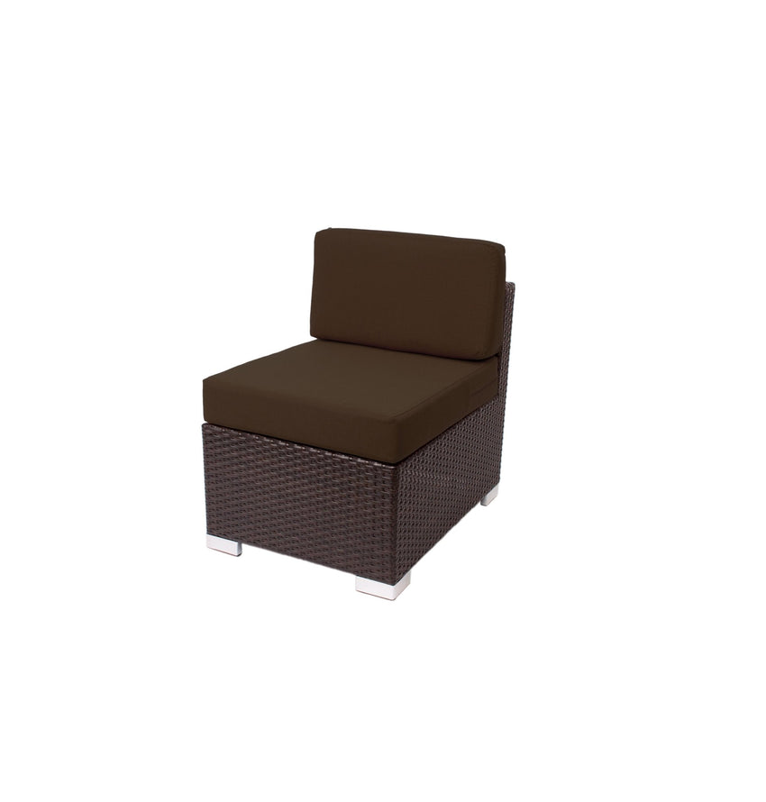 BFM Seating Aruba Wicker Armless Middle Wide Sofa Section with Cushions (BFM-PH5101JV-MW) - SchoolOutlet
