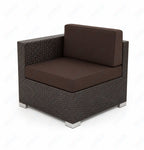 BFM Seating Aruba Wicker Armless Middle Wide Sofa Section with Cushions (BFM - PH5101JV - MW) - SchoolOutlet