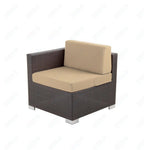 BFM Seating Aruba Wicker Armless Middle Wide Sofa Section with Cushions (BFM - PH5101JV - MW) - SchoolOutlet
