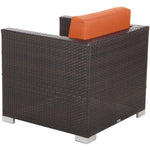 BFM Seating Aruba Wicker Arm Chair with Sunbrella Cushions (BFM - PH5102JV) - SchoolOutlet