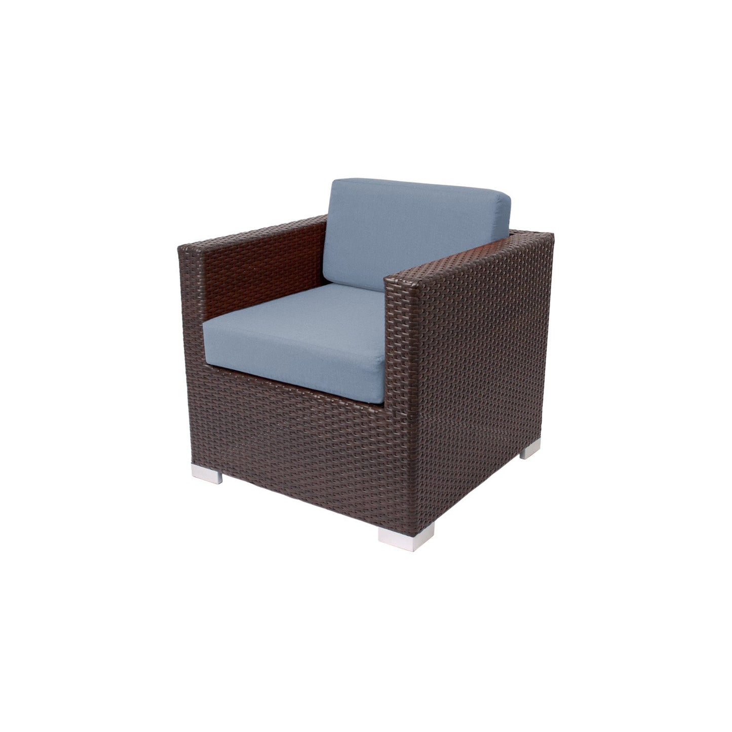 BFM Seating Aruba Wicker Arm Chair with Sunbrella Cushions (BFM - PH5102JV) - SchoolOutlet