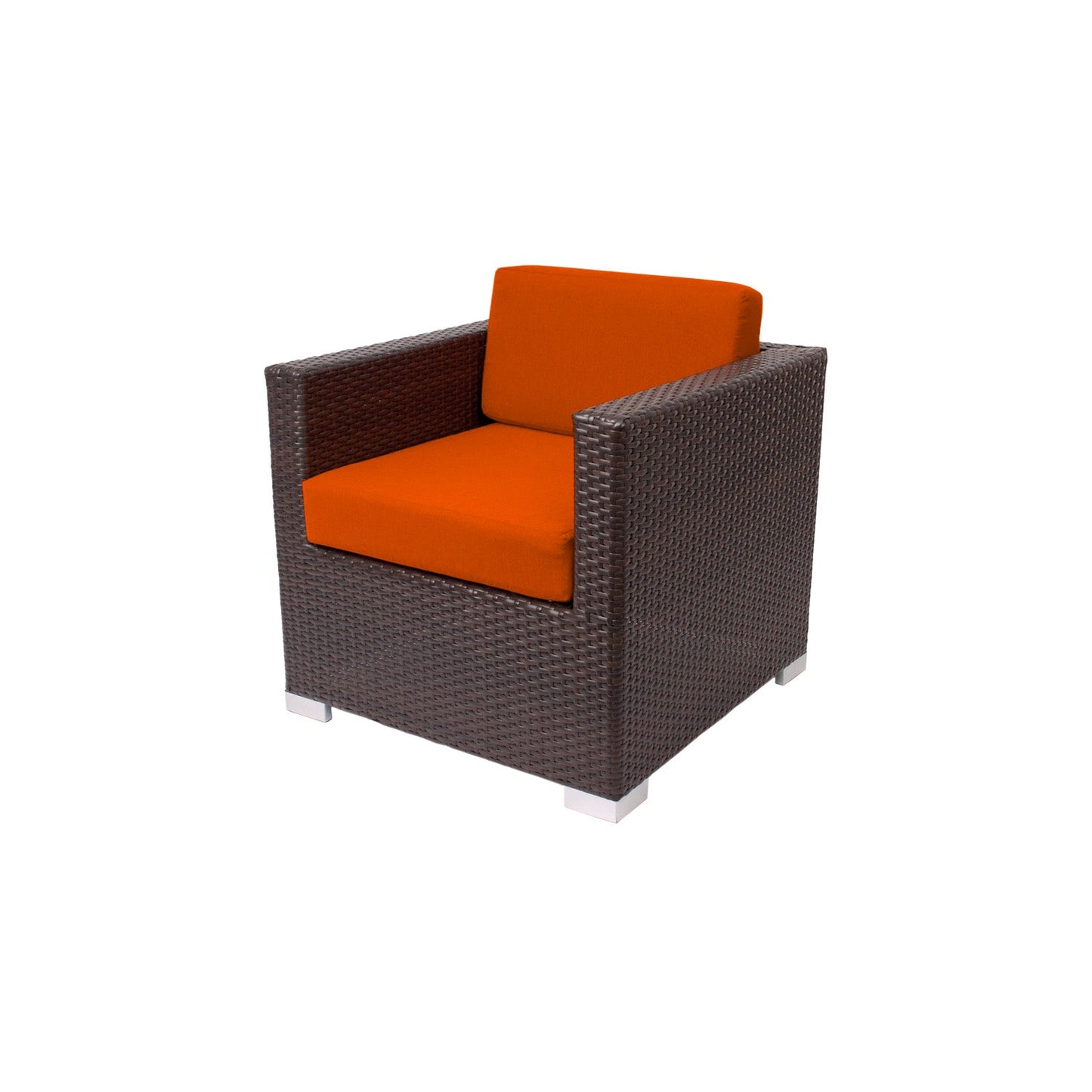 BFM Seating Aruba Wicker Arm Chair with Sunbrella Cushions (BFM - PH5102JV) - SchoolOutlet