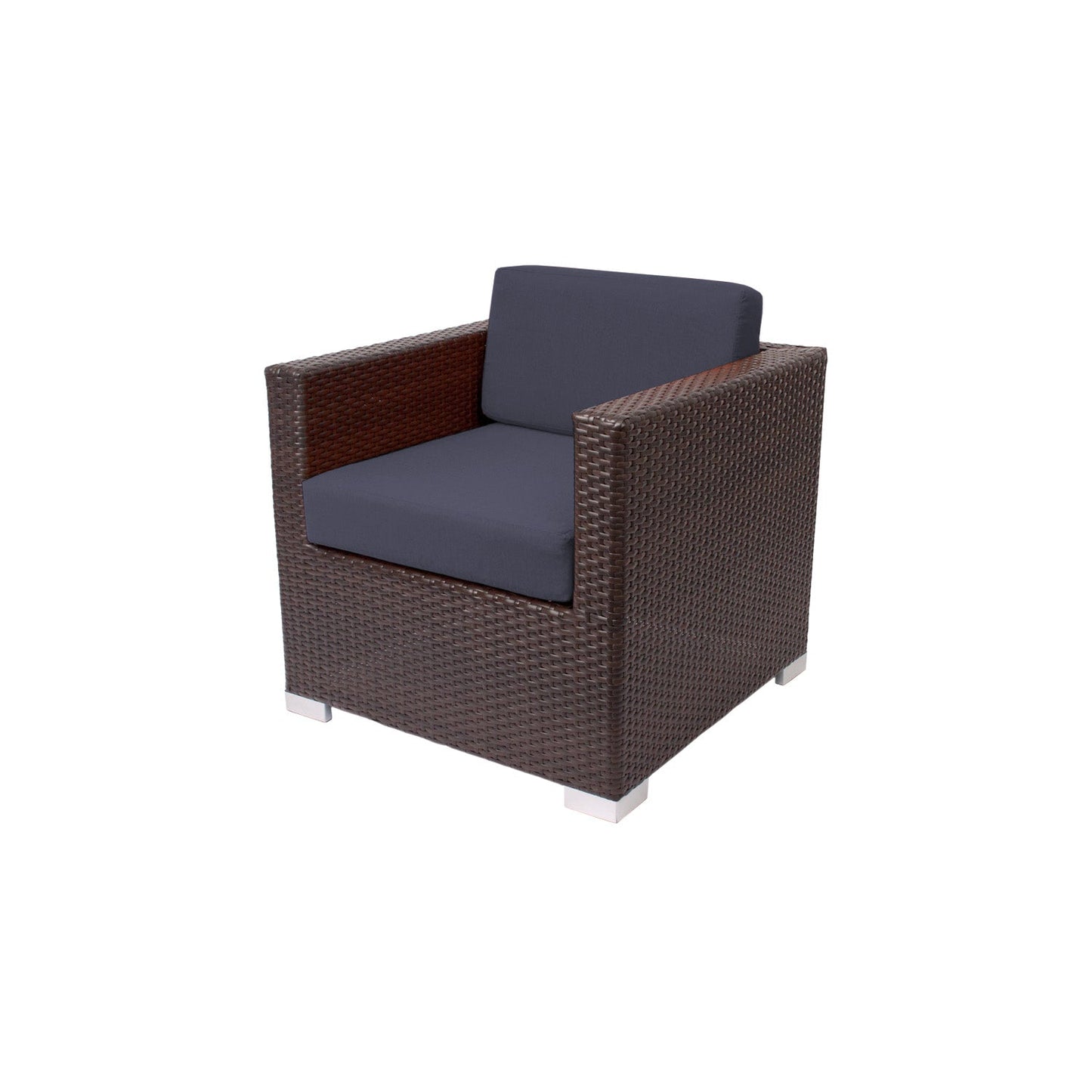 BFM Seating Aruba Wicker Arm Chair with Sunbrella Cushions (BFM - PH5102JV) - SchoolOutlet