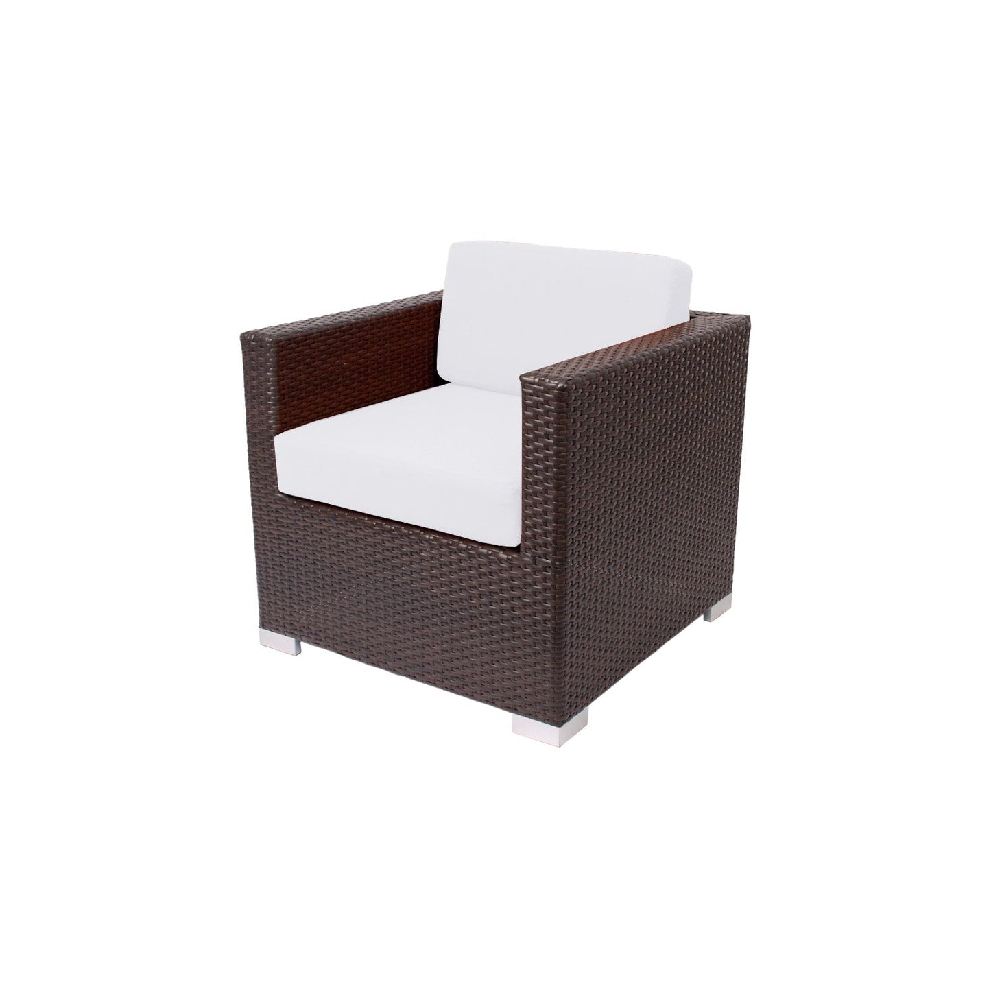 BFM Seating Aruba Wicker Arm Chair with Sunbrella Cushions (BFM - PH5102JV) - SchoolOutlet