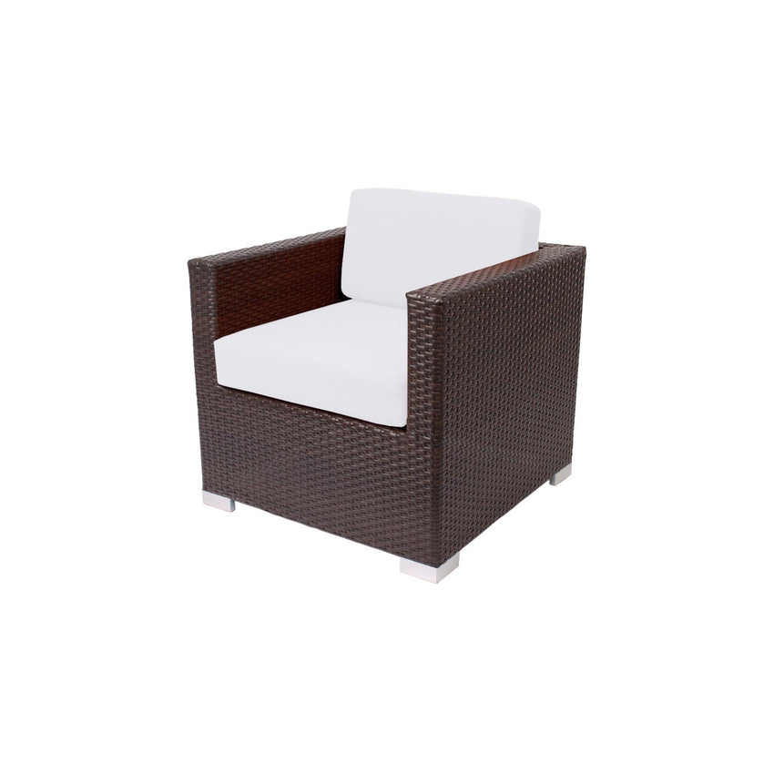 BFM Seating Aruba Wicker Arm Chair with Sunbrella Cushions (BFM - PH5102JV) - SchoolOutlet