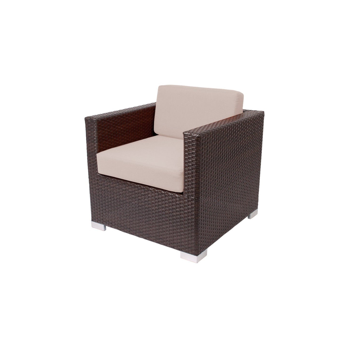 BFM Seating Aruba Wicker Arm Chair with Sunbrella Cushions (BFM - PH5102JV) - SchoolOutlet