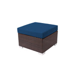 BFM Seating Aruba Wicker Outdoor Ottoman with Sunbrella Cushion (BFM - PH5106JV) - SchoolOutlet