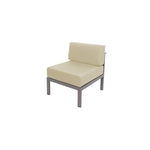 BFM Seating Belmar Armless Middle Sofa Section with Sunbrella cushions, Soft Gray Frame (BFM - PH6101SG - M) - SchoolOutlet