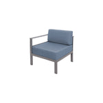BFM Seating Belmar Right Arm Sofa Section with Sunbrella cushions, Soft Gray Frame (BFM - PH6101SG - R) - SchoolOutlet