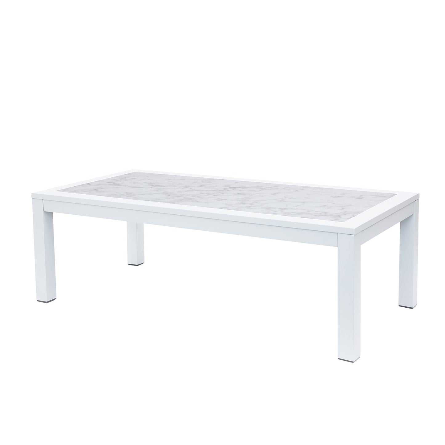 BFM Seating Belmar Inlay Coffee Table - Carrara Marble Top - (BFM - PH6104) - SchoolOutlet