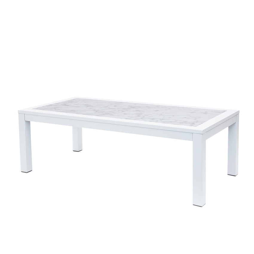 BFM Seating Belmar Inlay Coffee Table - Carrara Marble Top - (BFM - PH6104) - SchoolOutlet
