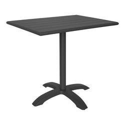 BFM Seating Beachcomber-Bali 24x32 Dining Height Table - Powder Coated Black - (BFM-PHB2432-BALI)