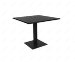 BFM Seating Beachcomber - Margate 36x36 Dining Height Table - Powder Coated - Umbrella Compatible - (BFM - PHB3636 - MAR) - SchoolOutlet