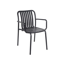 BFM Seating Key West - Vertical Slat Stacking Armchair - Powder Coated Aluminum - (BFM-PHKWAC)