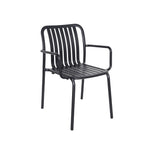 BFM Seating Key West - Vertical Slat Stacking Armchair - Powder Coated Aluminum - (BFM - PHKWAC) - SchoolOutlet