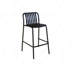BFM Seating Key West - Vertical Slat Stacking Barstool - Powder Coated Aluminum - (BFM - PHKWBS) - SchoolOutlet