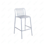 BFM Seating Key West - Vertical Slat Stacking Barstool - Powder Coated Aluminum - (BFM - PHKWBS) - SchoolOutlet