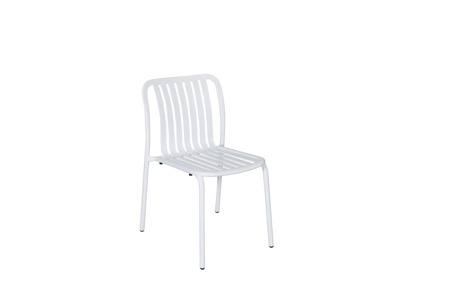 BFM Seting Key West - Vertical Slat Stacking Side Chair - Powder Coated Aluminum - (BFM - PHKWSC) - SchoolOutlet