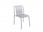 BFM Seting Key West - Vertical Slat Stacking Side Chair - Powder Coated Aluminum - (BFM - PHKWSC) - SchoolOutlet