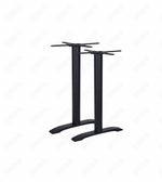 BFM Seatings Bali End Base - Set of 2 - Zinc Plated Cast Iron Bottoms, Stainless Steel Columns - (BFM - PHTB0022) - SchoolOutlet