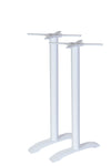 BFM Seating Bali Bar Height End Base - Set of 2 - Zinc Plated Cast Iron Bottoms, Stainless Steel Columns - (BFM - PHTB0022T) - SchoolOutlet