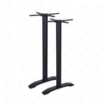 BFM Seating Bali Bar Height End Base - Set of 2 - Zinc Plated Cast Iron Bottoms, Stainless Steel Columns - (BFM - PHTB0022T) - SchoolOutlet
