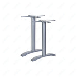 BFM Seatings Bali End Base - Set of 2 - Zinc Plated Cast Iron Bottoms, Stainless Steel Columns - (BFM - PHTB0022) - SchoolOutlet