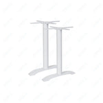 BFM Seatings Bali End Base - Set of 2 - Zinc Plated Cast Iron Bottoms, Stainless Steel Columns - (BFM - PHTB0022) - SchoolOutlet