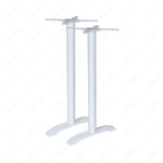 BFM Seating Bali Bar Height End Base - Set of 2 - Zinc Plated Cast Iron Bottoms, Stainless Steel Columns - (BFM - PHTB0022T) - SchoolOutlet