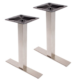 BFM Seating Elite Stainless Steel End Bases (Pair) 2 bottoms 1ct, 2 cols 1 per ct (BFM-PHTB0024SS)