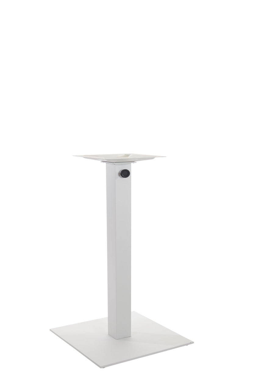BFM Seating Margate 24" Square Base - Zinc Plated Cast Iron Bottom, Stainless Steel Column - Umbrella Compatible (BFM - PHTB24SQ) - SchoolOutlet