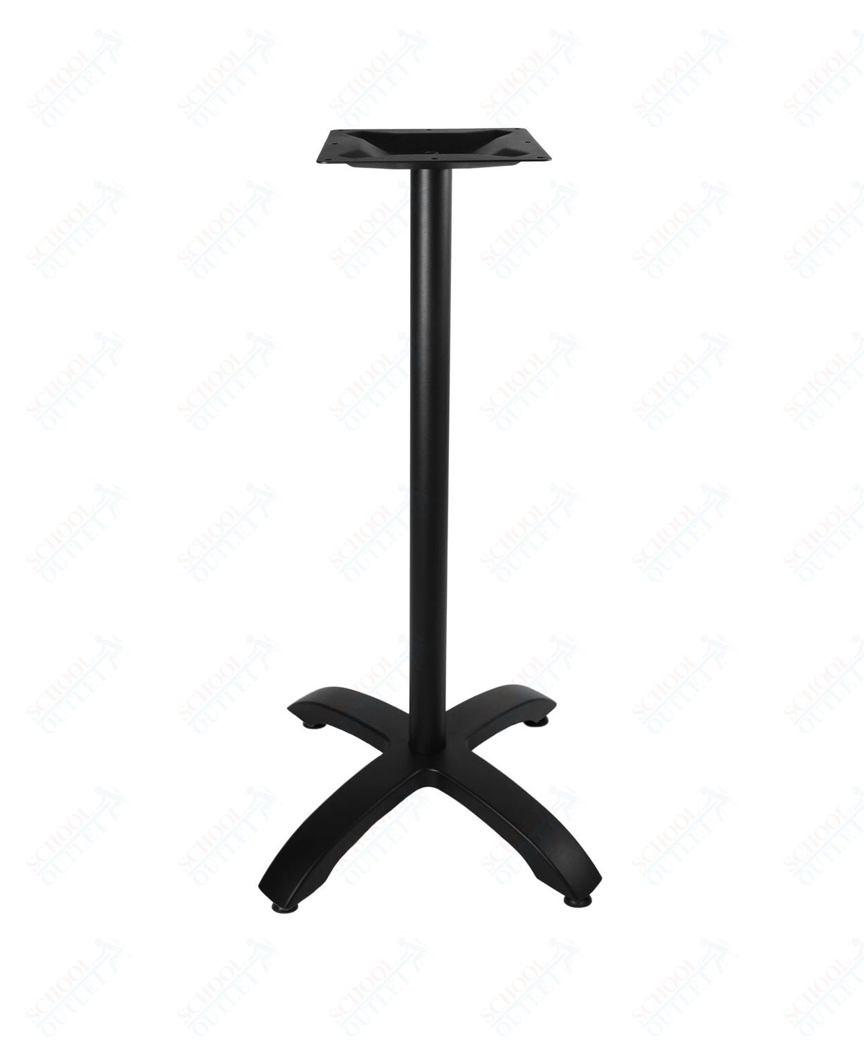 BFM Seating Bali Bar Height Table Base - Weighted Cast Aluminum - Powder Coated White 42"H (BFM - PHTB2626T) - SchoolOutlet