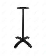 BFM Seating Bali Bar Height Table Base - Weighted Cast Aluminum - Powder Coated White 42