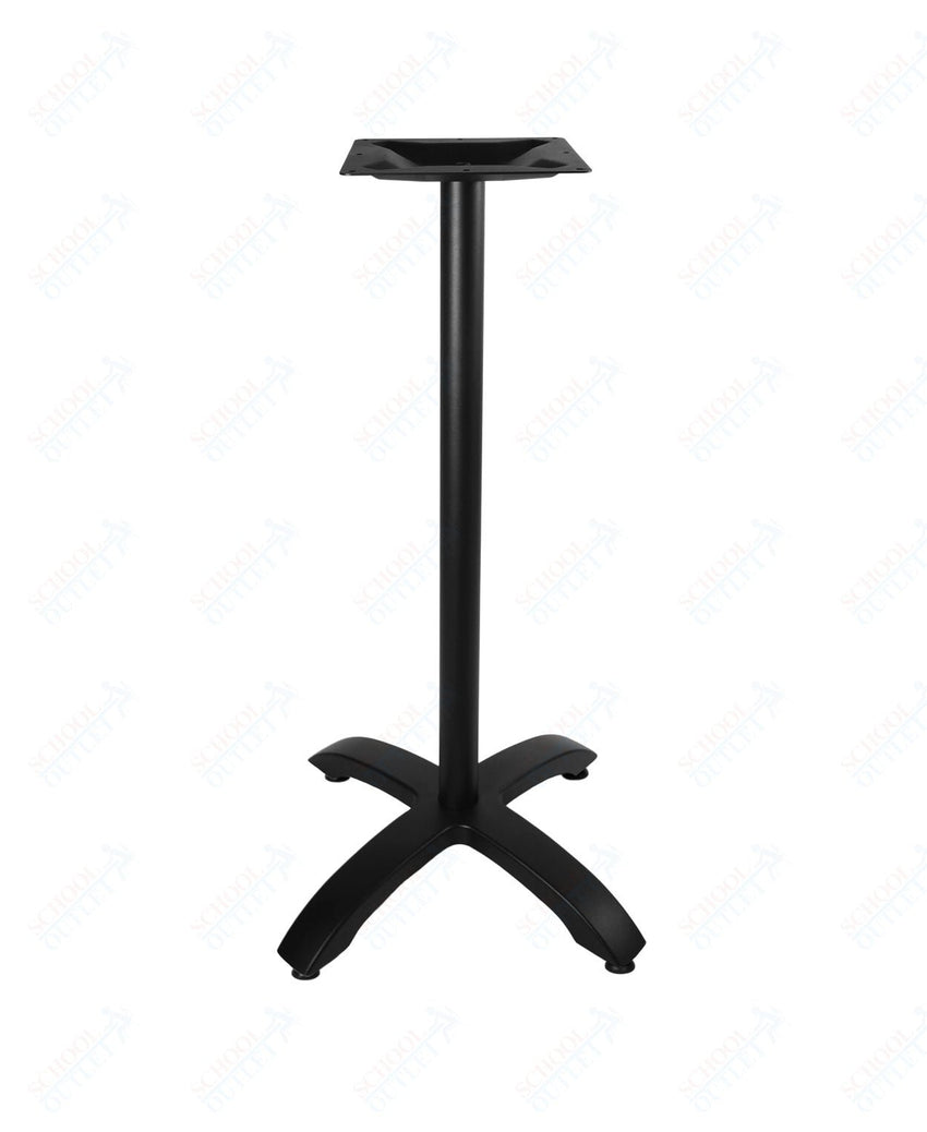 BFM Seating Bali Bar Height Table Base - Weighted Cast Aluminum - Powder Coated White 42"H (BFM - PHTB2626T) - SchoolOutlet