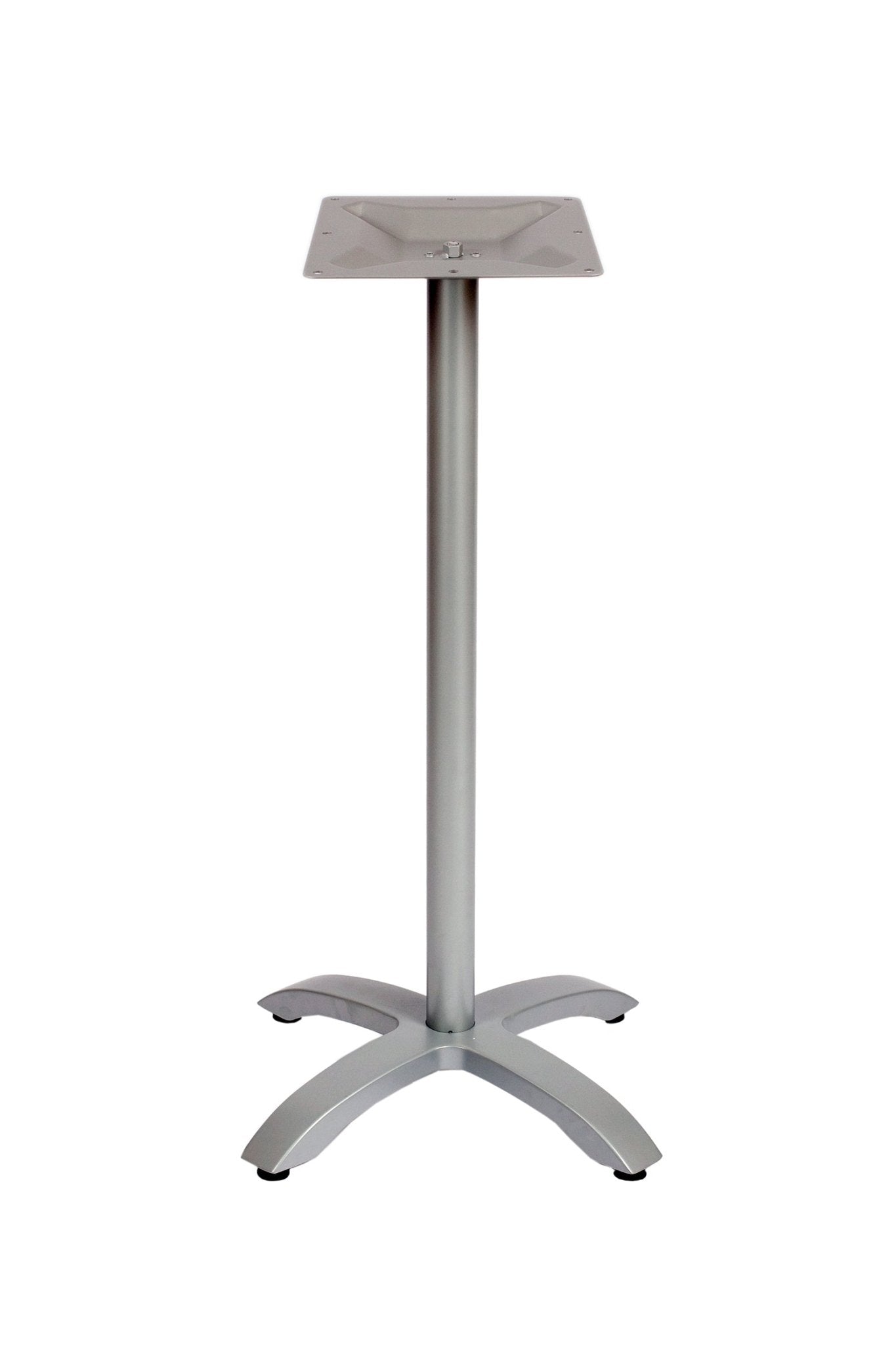 BFM Seating Bali Bar Height Table Base - Weighted Cast Aluminum - Powder Coated White - (BFM - PHTB2626T) - SchoolOutlet
