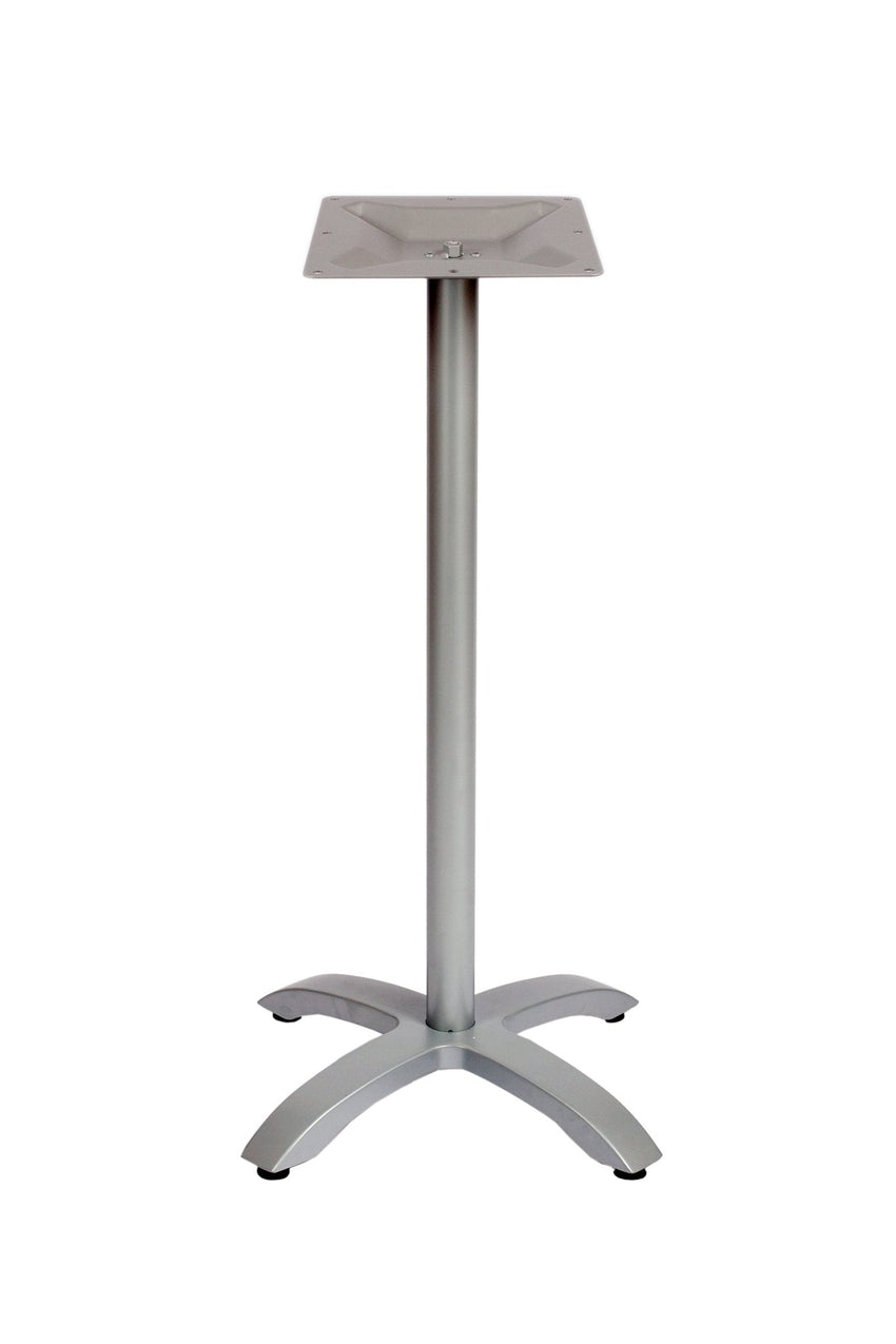 BFM Seating Bali Bar Height Table Base - Weighted Cast Aluminum - Powder Coated White - (BFM - PHTB2626T) - SchoolOutlet
