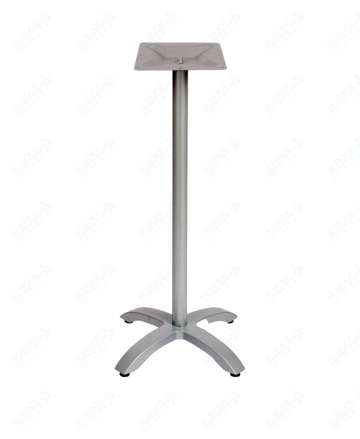 BFM Seating Bali Bar Height Table Base - Weighted Cast Aluminum - Powder Coated White 42"H (BFM - PHTB2626T) - SchoolOutlet