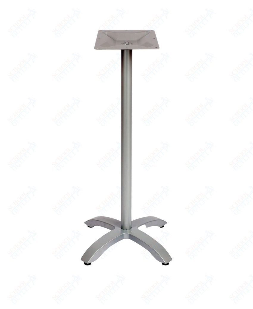 BFM Seating Bali Bar Height Table Base - Weighted Cast Aluminum - Powder Coated White 42"H (BFM - PHTB2626T) - SchoolOutlet