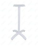 BFM Seating Bali Bar Height Table Base - Weighted Cast Aluminum - Powder Coated White 42