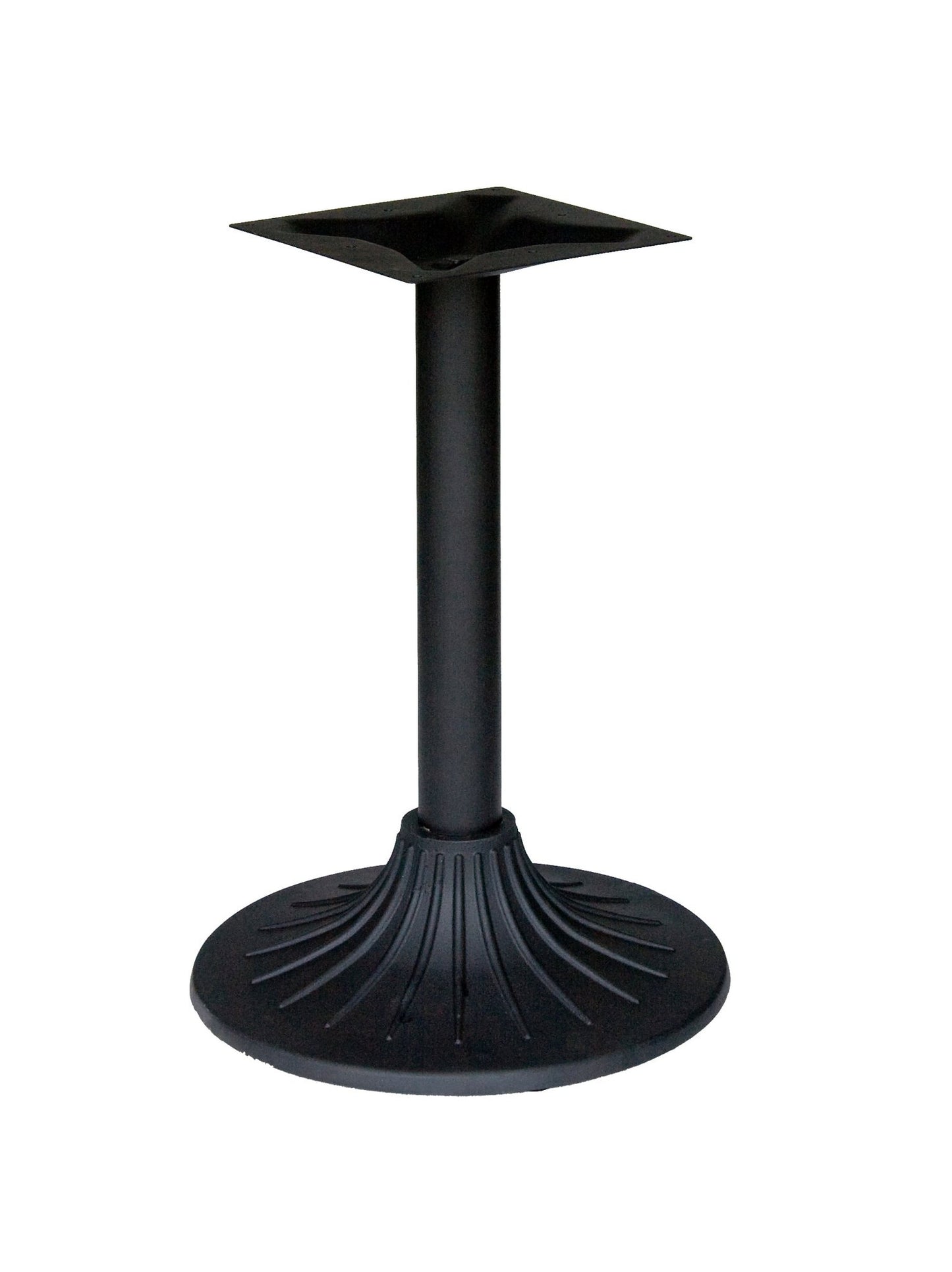 BFM Seating Niles Base 20" Round - Dining Height - Sand Black Finish - (BFM - PHTB500) - SchoolOutlet