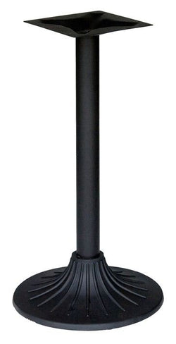 BFM Seating Niles Base 20" Round - Bar Height - Sand Black Finish - (BFM-PHTB500T